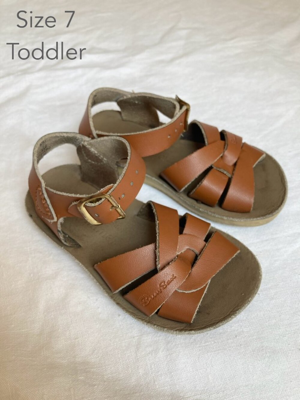 Saltwater Size 7 Toddler See Wee Baby Brown Sandals Summer Beach